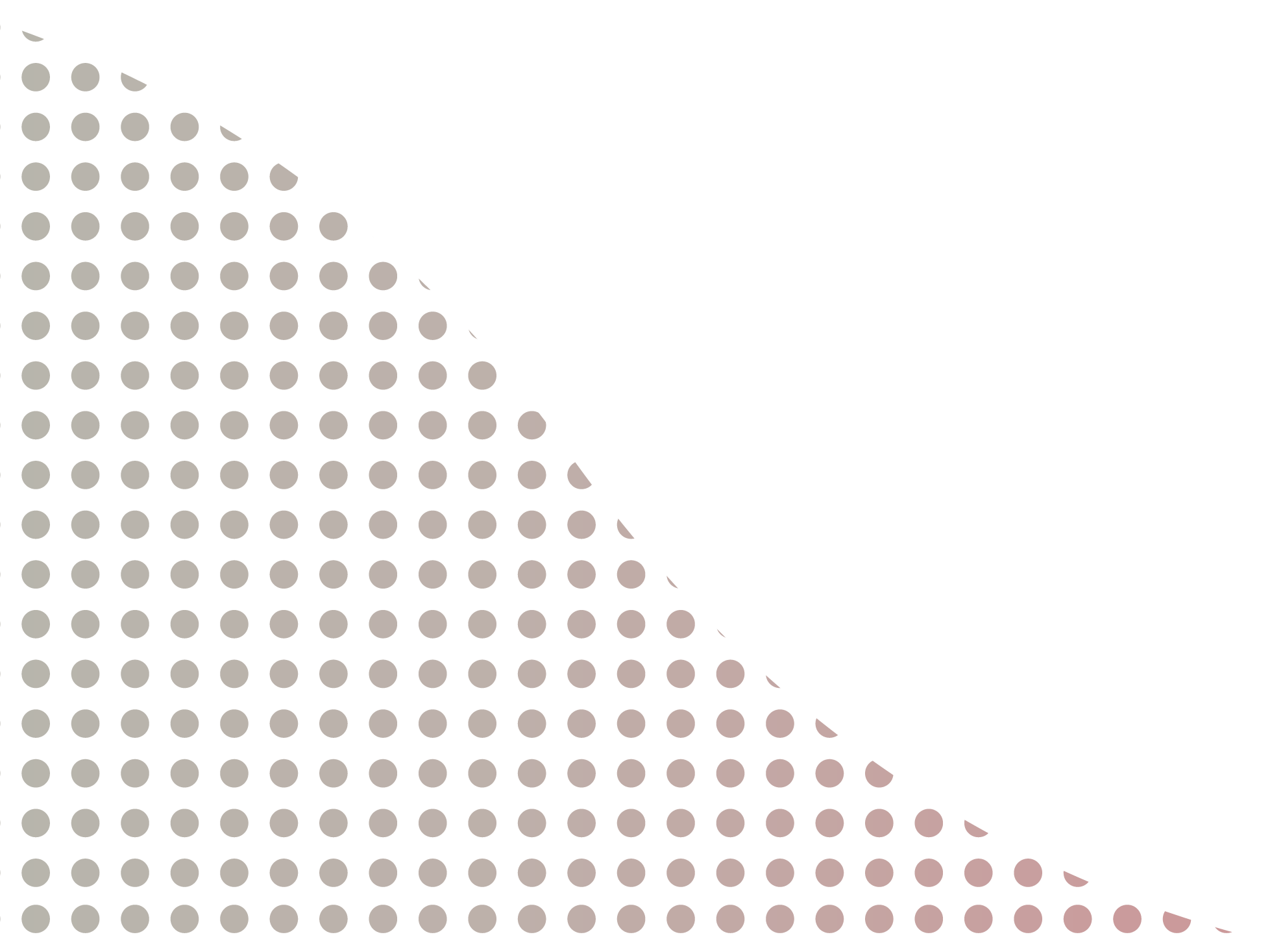 Motif d'angle décoratif de la section À propos de ROMER