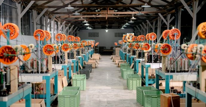 Vue d'ensemble de l'atelier de production ROMER